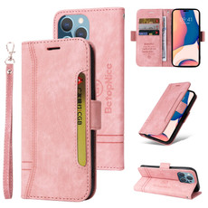 For iPhone 14 Pro Max BETOPNICE Dual-side Buckle Leather Phone Case(Pink) For iPhone 14 Pro Max BETOPNICE Dual-side Buckle Leather Phone Case(Pink)