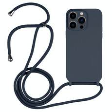 For iPhone 13 Pro Crossbody Lanyard Liquid Silicone Case(Midnight Blue) For iPhone 13 Pro Crossbody Lanyard Liquid Silicone Case(Midnight Blue)