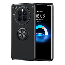 For Huawei Mate 50 Metal Ring Holder TPU Phone Case(Black)