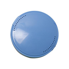 3 PCS Invisible Braces Box Orthodontic Retainer Box With Mirror(Blue)