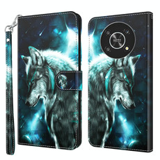 For Honor Magic4 Lite 4G/5G 3D Painting Pattern TPU + PU Leather Phone Case(Wolf) For Honor Magic4 Lite 4G/5G 3D Painting Pattern TPU + PU Leather Phone Case(Wolf)