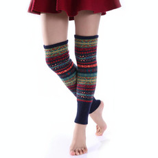 Winter Fluorescent Thickened Wool Pile Socks Women Over-the-knee Warm Leggings(Bottom Navy Blue) Winter Fluorescent Thickened Wool Pile Socks Women Over-the-knee Warm Leggings(Bottom Navy Blue)