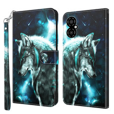 For Xiaomi Poco M4 5G/Redmi 10 5G 3D Painting Pattern TPU + PU Leather Phone Case(Wolf) For Xiaomi Poco M4 5G/Redmi 10 5G 3D Painting Pattern TPU + PU Leather Phone Case(Wolf)