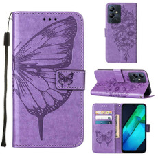 For Infinix Note 12i X6819 Embossed Butterfly Flip Leather Phone Case(Purple) For Infinix Note 12i X6819 Embossed Butterfly Flip Leather Phone Case(Purple)