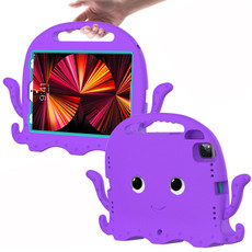 For iPad Pro 11 2018 / 2020 / 2021 Octopus Style EVA + PC Tablet Case with Strap(Purple)
