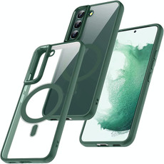 For Samsung Galaxy S22 5G Acrylic PC MagSafe Phone Case(Green) For Samsung Galaxy S22 5G Acrylic PC MagSafe Phone Case(Green)