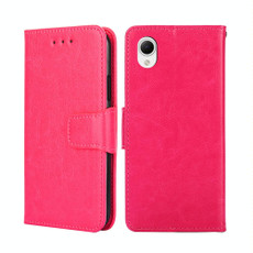 For Samsung Galaxy A23e/A22e Crystal Texture Leather Phone Case(Rose Red)