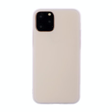 For iPhone 14 Pro Shockproof Frosted TPU Protective Case(Transparent White)