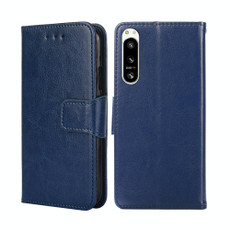 For Sony Xperia 5 IV Crystal Texture Leather Phone Case(Royal Blue)