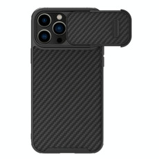 For iPhone 14 Pro Max NILLKIN Synthetic Fiber Camshield Phone Case(Black) For iPhone 14 Pro Max NILLKIN Synthetic Fiber Camshield Phone Case(Black)