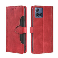 For Motorola Edge S30 Pro 5G/Edge 30 Fusion Skin Feel Magnetic Buckle Leather Phone Case(Red)