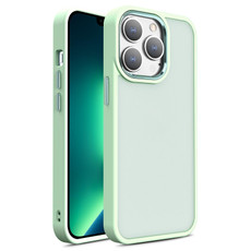 For iPhone 13 Pro Shield Skin Feel PC + TPU Phone Case (Matcha Green)