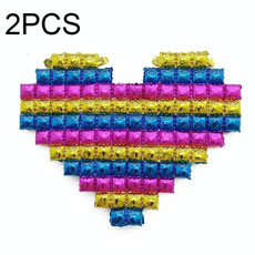 2 PCS Love Shape Background Wall Balloon Confession Wedding Decoration Balloon(Gradient)