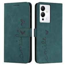 For Infinix Note 12/12 Pro Skin Feel Heart Pattern Leather Phone Case(Green) For Infinix Note 12/12 Pro Skin Feel Heart Pattern Leather Phone Case(Green)