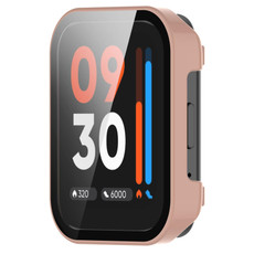 For Realme Watch 3 Tempered Glass Film PC Watch Case(Pink) For Realme Watch 3 Tempered Glass Film PC Watch Case(Pink)