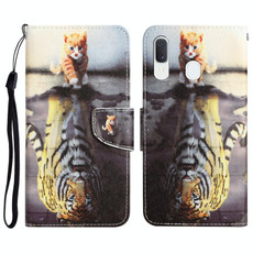 For Samsung Galaxy A20e Colored Drawing Leather Phone Case(Tiger) For Samsung Galaxy A20e Colored Drawing Leather Phone Case(Tiger)