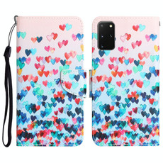 For Samsung Galaxy S20+ Colored Drawing Leather Phone Case(Heart) For Samsung Galaxy S20+ Colored Drawing Leather Phone Case(Heart)