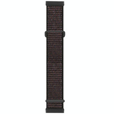 For Fitbit Versa 3 Nylon Rubber Buckle Watch Band(Official Black)