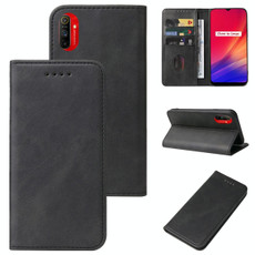 For Realme C3 Magnetic Closure Leather Phone Case(Black) For Realme C3 Magnetic Closure Leather Phone Case(Black)