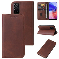 For OPPO A55 Magnetic Closure Leather Phone Case(Brown) For OPPO A55 Magnetic Closure Leather Phone Case(Brown)