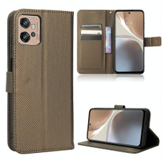 For Motorola Moto G32 Diamond Texture Leather Phone Case(Brown) For Motorola Moto G32 Diamond Texture Leather Phone Case(Brown)