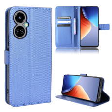 For Tecno Camon 19 Diamond Texture Leather Phone Case(Blue)
