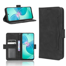 For Infinix Note 12i Skin Feel Calf Texture Card Slots Leather Phone Case(Black)