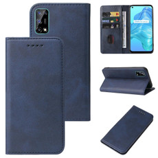 For Realme V5 5G Magnetic Closure Leather Phone Case(Blue)