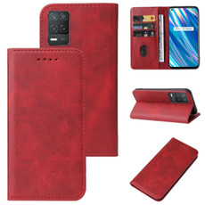 For Realme Q3i 5G Magnetic Closure Leather Phone Case(Red) For Realme Q3i 5G Magnetic Closure Leather Phone Case(Red)