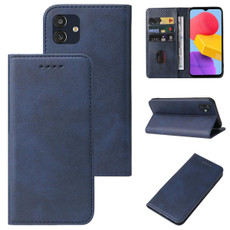 For Samsung Galaxy M13 5G Magnetic Closure Leather Phone Case(Blue)