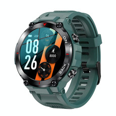 K37 1.32 Inch Heart Rate Monitoring Smart Watch With GPS Positioning Function(Green)