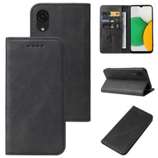 For Samsung Galaxy A03 Core Magnetic Closure Leather Phone Case(Black)