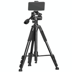 QingZhuangShiDai Q111H Aluminum Alloy Mobile Phone Camera Photography Tripod(Black)