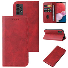 For Samsung Galaxy A13 4G Magnetic Closure Leather Phone Case(Red)