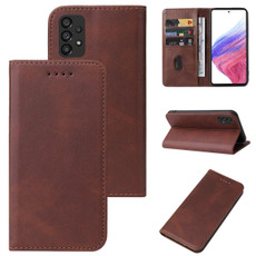 For Samsung Galaxy A53 5G Magnetic Closure Leather Phone Case(Brown) For Samsung Galaxy A53 5G Magnetic Closure Leather Phone Case(Brown)