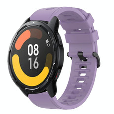 For Xiaomi MI Watch Color 2 22mm Solid Color Soft Silicone Watch Band(Purple) For Xiaomi MI Watch Color 2 22mm Solid Color Soft Silicone Watch Band(Purple)