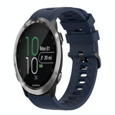 For Garmin Forerunner 645 Music 20mm Solid Color Soft Silicone Watch Band(Midnight Blue) For Garmin Forerunner 645 Music 20mm Solid Color Soft Silicone Watch Band(Midnight Blue)