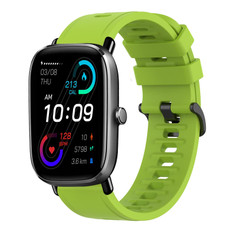 For Amazfit GTS 2 Mini 20mm Solid Color Soft Silicone Watch Band(Lime Green) For Amazfit GTS 2 Mini 20mm Solid Color Soft Silicone Watch Band(Lime Green)