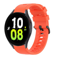 For Samsung Galaxy Watch 5 40mm 20mm Solid Color Soft Silicone Watch Band(Red) For Samsung Galaxy Watch 5 40mm 20mm Solid Color Soft Silicone Watch Band(Red)