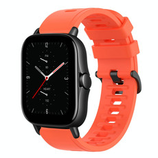 For Amazfit GTS 2E 20mm Solid Color Soft Silicone Watch Band(Red) For Amazfit GTS 2E 20mm Solid Color Soft Silicone Watch Band(Red)