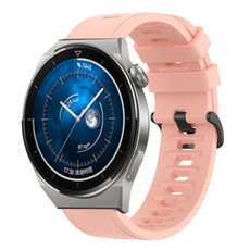 For Huawei Watch GT3 Pro 43mm 20mm Solid Color Soft Silicone Watch Band(Pink) For Huawei Watch GT3 Pro 43mm 20mm Solid Color Soft Silicone Watch Band(Pink)