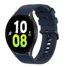 For Samsung Galaxy Watch 5 40mm 20mm Solid Color Soft Silicone Watch Band(Midnight Blue) For Samsung Galaxy Watch 5 40mm 20mm Solid Color Soft Silicone Watch Band(Midnight Blue)
