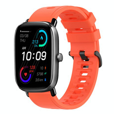 For Amazfit GTS 2 Mini 20mm Solid Color Soft Silicone Watch Band(Red) For Amazfit GTS 2 Mini 20mm Solid Color Soft Silicone Watch Band(Red)