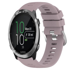 For Garmin Forerunner 645 Music 20mm Solid Color Soft Silicone Watch Band(Roland Purple)