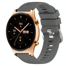 For Honor Watch GS 3 22mm Solid Color Soft Silicone Watch Band(Dark Grey) For Honor Watch GS 3 22mm Solid Color Soft Silicone Watch Band(Dark Grey)