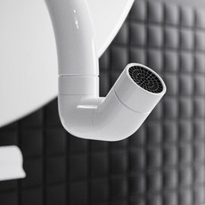 Faucet Extender Splashproof Universal Aerator, Color: White