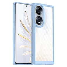 For Honor 70 5G Colorful Series Acrylic + TPU Phone Case(Blue)