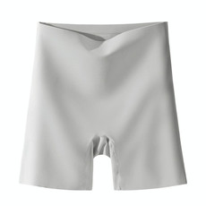 High Waist Seamless Safety Panties Ice Silk Shorts, Size: XL (57.5-70kg)(Gray Sticker)