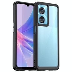 For OPPO A97 5G Colorful Series Acrylic + TPU Phone Case(Black) For OPPO A97 5G Colorful Series Acrylic + TPU Phone Case(Black)