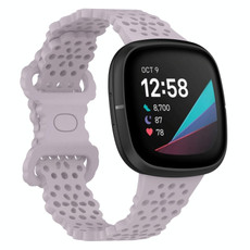 For Fitbit Versa 4 / 3 / Sense 1 / 2 Lace Hollowed Silicone Watch Band(Lavender) For Fitbit Versa 4 / 3 / Sense 1 / 2 Lace Hollowed Silicone Watch Band(Lavender)
